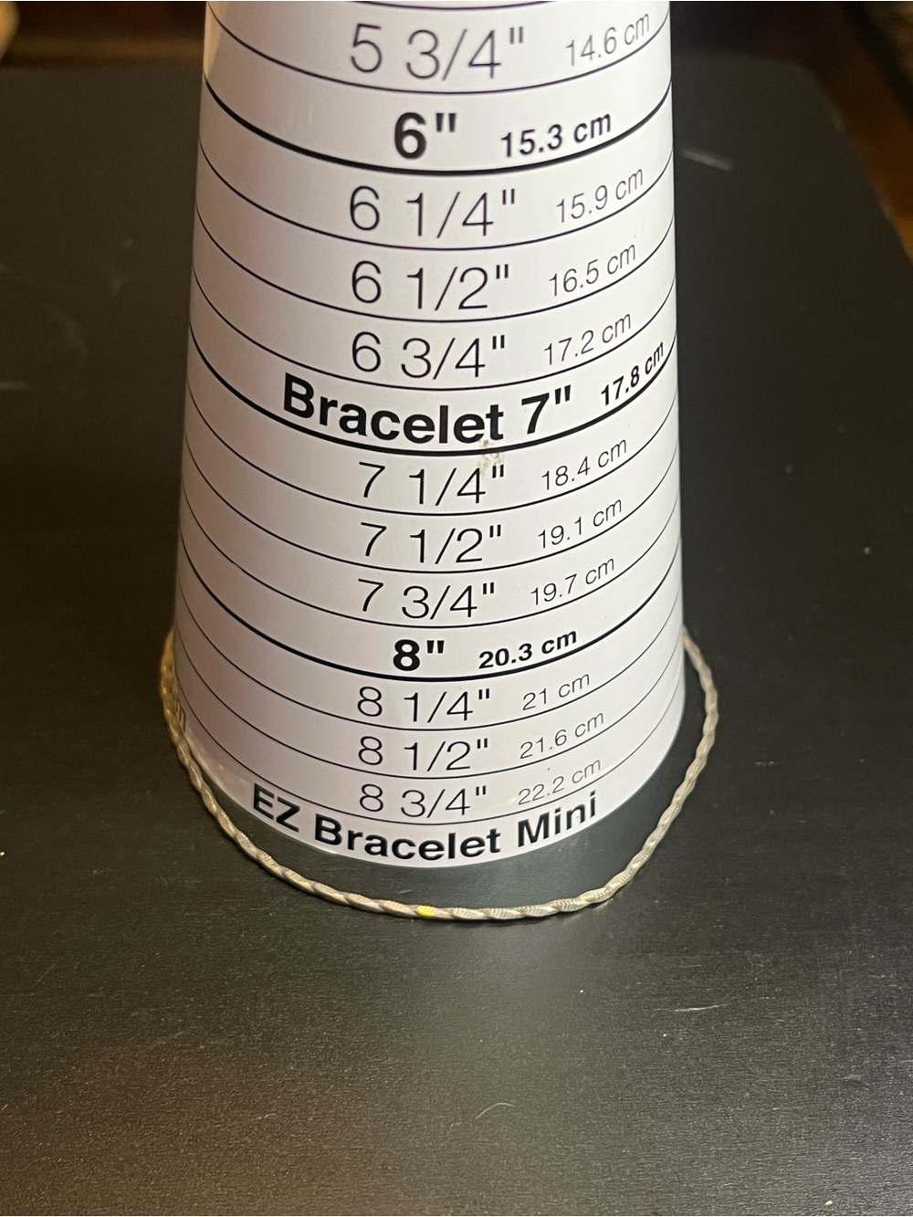 Vintage Italy anklet sterling silver 925 twisted herringbone 10" - Picture 4 of 6